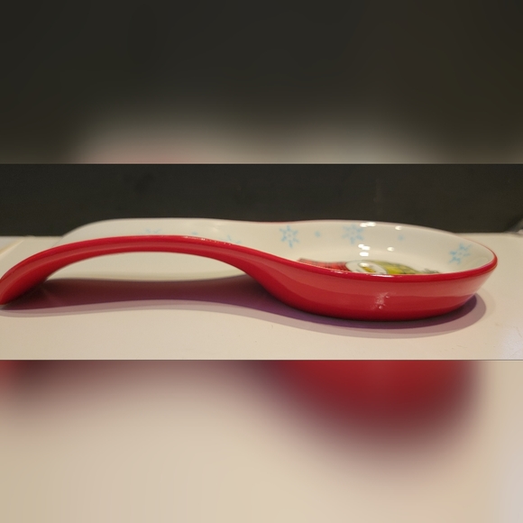 Grace Bake Shop Christmas Snowman Ceramic Spoon Rest Pre-owned - Picture 8 of 8